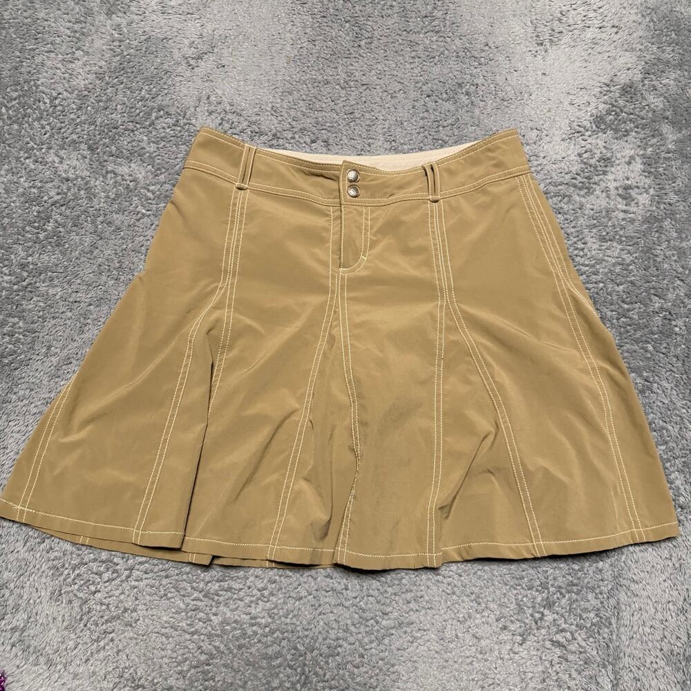 Athleta Whatever Skirt Womens 6 Petite Tan Hiking Athletic Outdoor Skirt